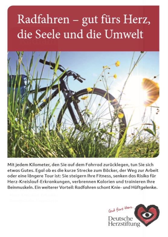 Titelbild Radfahren - gut fürs Herz, die Seele und die Umwelt
