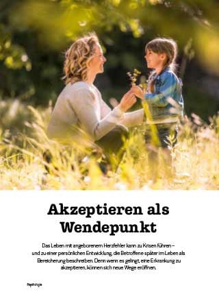 Erste Seite des Artikels "Akzeptieren als Wendepunkt"