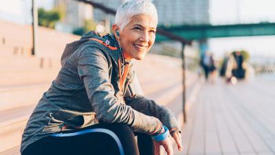 Frau macht Sport