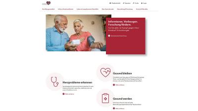 Bild der neuen Startseite der Webseite