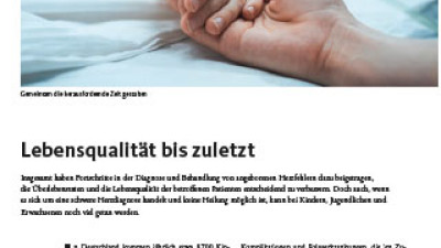 Titelbild des Artikels zum Thema Palliativkonzepte 