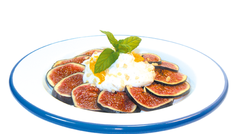 Feigensalat mit Vanille-Orangen-Quark | Herzstiftung