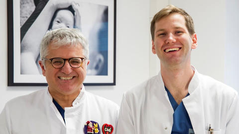 Bild von Dr. med. Felix Oberhoffer und Prof. Dr. med. Nikolaus Haas