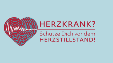 Logo der Herzwochen 2023: Herzkrank? Schütze Dich vor dem Herzstillstand