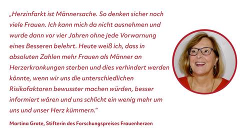 Statement von Martina Grote zum Aktionstag "Frauenherzen"