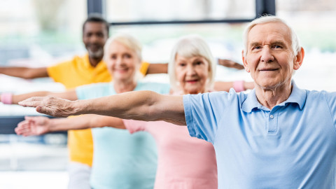 Fitte Senioren beim Sport
