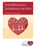 Titelbild der Broschüre Vorhofflimmern: 20 Fragen - 20 Antworten