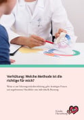 Titelbild der Broschüre Verhütung